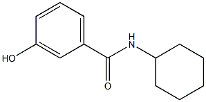 N-cyclohexyl-3-hydroxybenzamide Struktur