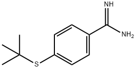 4-(tert-butylsulfanyl)benzene-1-carboximidamide Struktur