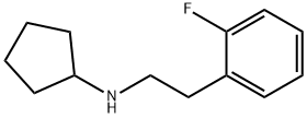 N-[2-(2-fluorophenyl)ethyl]cyclopentanamine Struktur