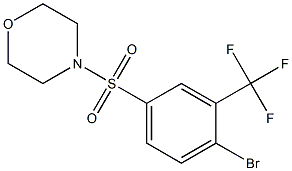 4-(4-Bromo-3-(trifluoromethyl)phenylsulfonyl)morpholine Struktur