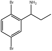 1-(2,5-dibromophenyl)propan-1-amine Struktur