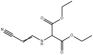 2-(2-Cyano-vinylaMino)-Malonicaciddiethylester Struktur