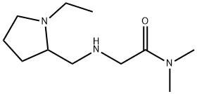 2-{[(1-ethylpyrrolidin-2-yl)methyl]amino}-N,N-dimethylacetamide Struktur