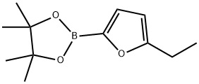 2-(5-ethylfuran-2-yl)-4,4,5,5-tetramethyl-1,3,2-dioxaborolane Struktur