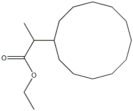 2-Cyclododecyl propanoic acid ethylester Struktur