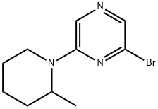 2-Bromo-6-(2-methylpiperidino)pyrazine Struktur