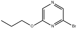 2-Bromo-6-(n-propoxy)pyrazine Struktur