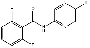 Benzamide, N-(5-bromo-2-pyrazinyl)-2,6-difluoro- Struktur