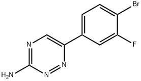 6-(4-bromo-3-fluorophenyl)-1,2,4-triazin-3-amine Struktur