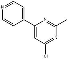 4-Chloro-2-methyl-6-(4-pyridyl)pyrimidine Struktur