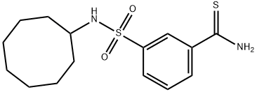 3-(cyclooctylsulfamoyl)benzene-1-carbothioamide Struktur