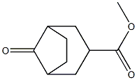 methyl endo-8-oxobicyclo[3.2.1]octane-3-carboxylate Struktur