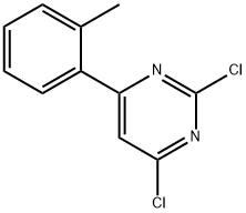 2,4-Dichloro-6-(2-tolyl)pyrimidine Struktur