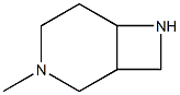 3-methyl-3,7-diazabicyclo[4.2.0]octane Struktur