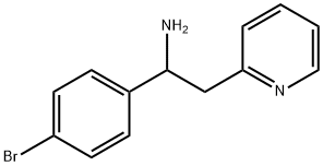 1-(4-bromophenyl)-2-(pyridin-2-yl)ethan-1-amine Struktur