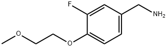 [3-fluoro-4-(2-methoxyethoxy)phenyl]methanamine Struktur