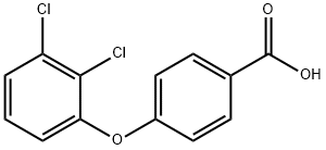 4-(2,3-dichlorophenoxy)benzoic acid Struktur