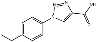 1-(4-ethylphenyl)-1H-1,2,3-triazole-4-carboxylic acid Struktur