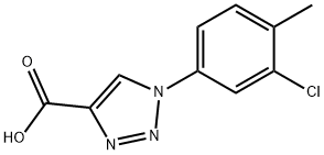 1-(3-chloro-4-methylphenyl)-1H-1,2,3-triazole-4-carboxylic acid Struktur