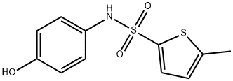 N-(4-hydroxyphenyl)-5-methylthiophene-2-sulfonamide Struktur