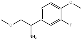 1-(3-fluoro-4-methoxyphenyl)-2-methoxyethan-1-amine Struktur