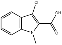 3-chloro-1-methyl-1H-indole-2-carboxylic acid Struktur