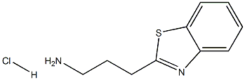 3-(1,3-benzothiazol-2-yl)propan-1-amine hydrochloride Struktur