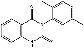 3-(2,5-dimethylphenyl)-2-sulfanyl-3,4-dihydroquinazolin-4-one Struktur