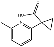 1-(6-methylpyridin-2-yl)cyclopropanecarboxylic acid Struktur