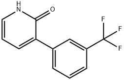 2-Hydroxy-3-(3-trifluoromethylphenyl)pyridine Struktur