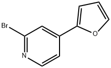 2-Bromo-4-(2-furyl)pyridine Struktur