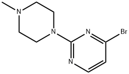 4-Bromo-2-(N-methylpiperazin-1-yl)pyrimidine Struktur