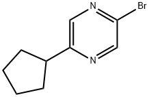 2-Bromo-5-(cyclopentyl)pyrazine Struktur