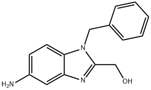 (5-amino-1-benzyl-1H-1,3-benzodiazol-2-yl)methanol Struktur