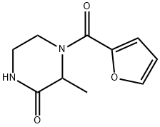 2-Piperazinone, 4-(2-furanylcarbonyl)-3-methyl- Struktur