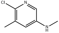 (6-Chloro-5-methyl-pyridin-3-yl)-methyl-amine Struktur