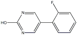 2-Hydroxy-5-(2-fluorophenyl)pyrimidine Struktur