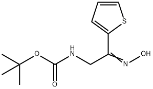 (2-Hydroxyimino-2-thiophen-2-yl-ethyl)-carbamic acid tert-butyl ester Struktur