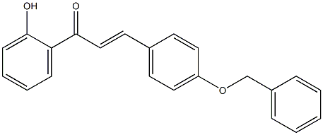 (2E)-3-[4-(benzyloxy)phenyl]-1-(2-hydroxyphenyl)prop-2-en-1-one Struktur