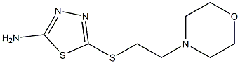 5-{[2-(morpholin-4-yl)ethyl]sulfanyl}-1,3,4-thiadiazol-2-amine Struktur