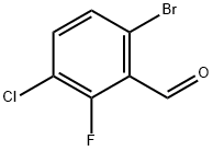 6-bromo-3-chloro-2-fluorobenzaldehyde Struktur