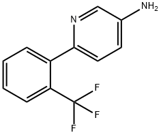 3-AMINO-6-(2-(TRIFLUOROMETHYL)PHENYL)PYRIDINE Struktur