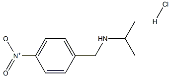 [(4-nitrophenyl)methyl](propan-2-yl)amine hydrochloride Struktur