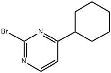 2-Bromo-4-(cyclohexyl)pyrimidine Struktur