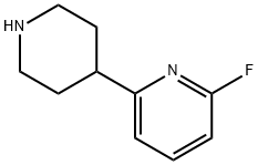 2-Fluoro-6-(piperidin-4-yl)pyridine Struktur