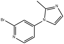 2-Bromo-4-(2-methylimidazol-1-yl)pyridine Struktur