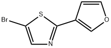 5-Bromo-2-(3-furyl)thiazole Struktur