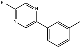 2-Bromo-5-(3-tolyl)pyrazine Struktur