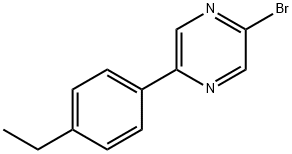 2-Bromo-5-(4-ethylphenyl)pyrazine Struktur