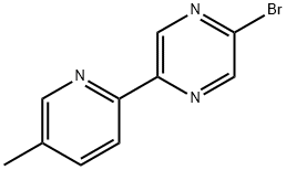 2-Bromo-5-(5-methyl-2-pyridyl)pyrazine Struktur